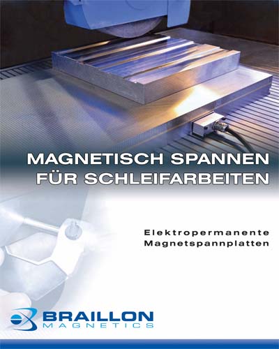 Magnetisch spannen für Schleifarbeiten