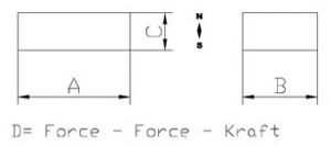 aimant ferrite rectangulaire