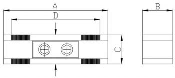MAGNETIC BLOCK WITH DUAL FACE TYPE BM2 MAGNETIC BLOCK WITH DUAL FACE TYPE BM2