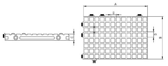 Raster-Vakuum-Spannplatte 